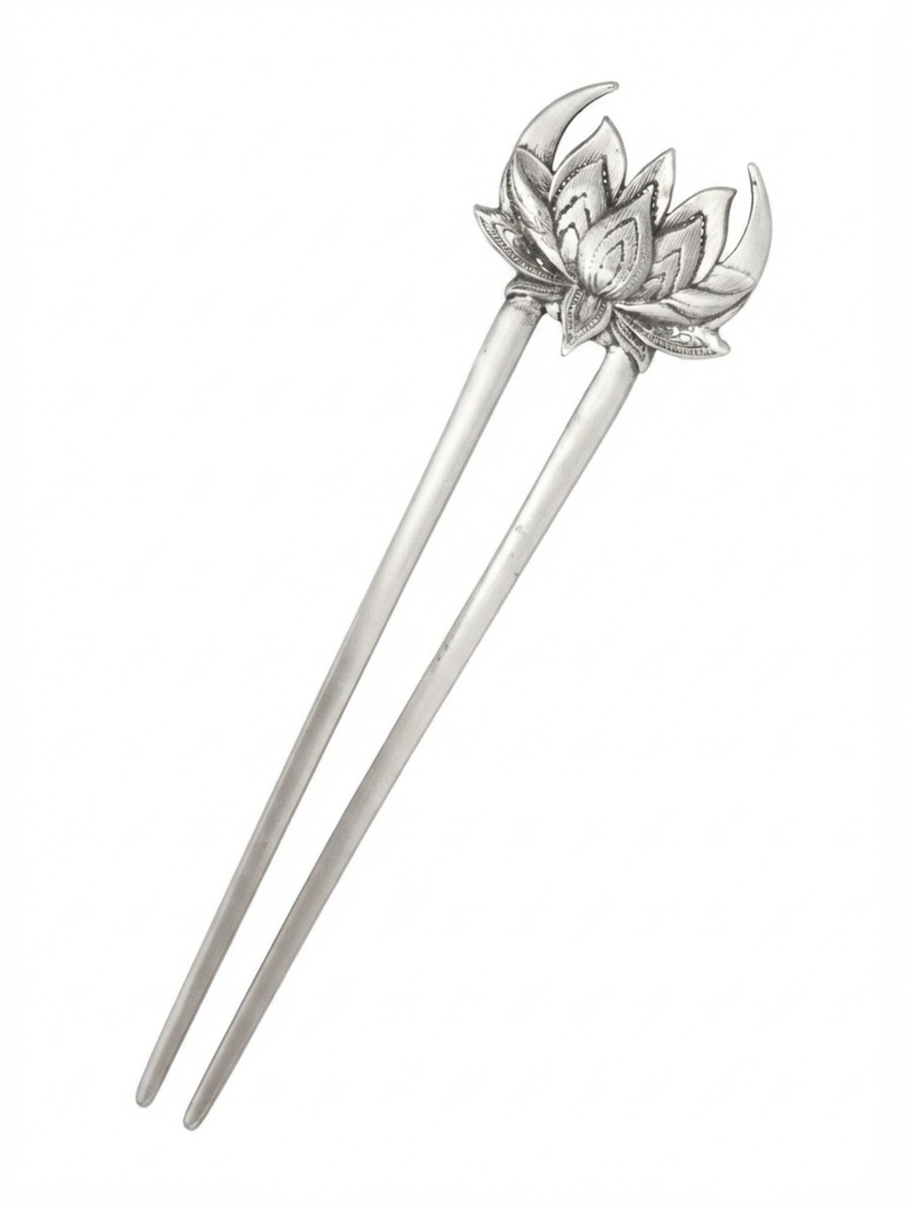 NEW Silver Lotus Hair Fork (0335)